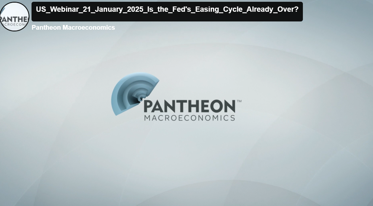 US Webinar January 2025 - Is the Fed's easing cycle already over?